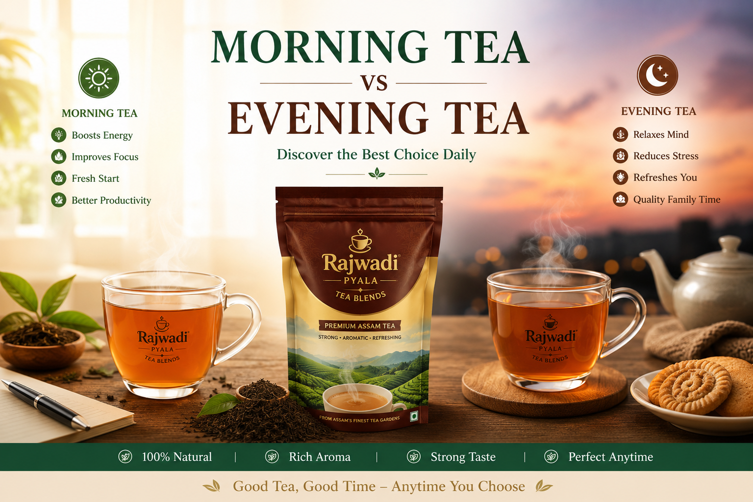 Morning Tea vs Evening Tea